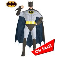 Adult Muscle Chest Grey Suit Batman Costume