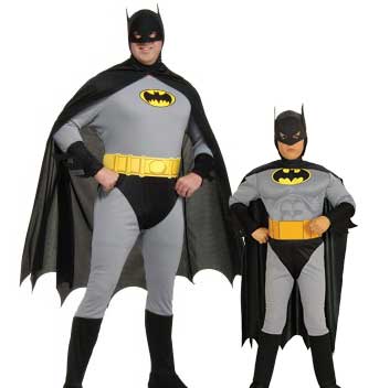 Classic Grey Batman Costume Stock Sale