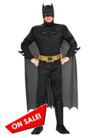 Deluxe Dark Knight Batman Muscle Chest Adult Costume