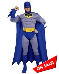 Deluxe Adult Men Batman Brave & Bold Muscle Halloween Costume