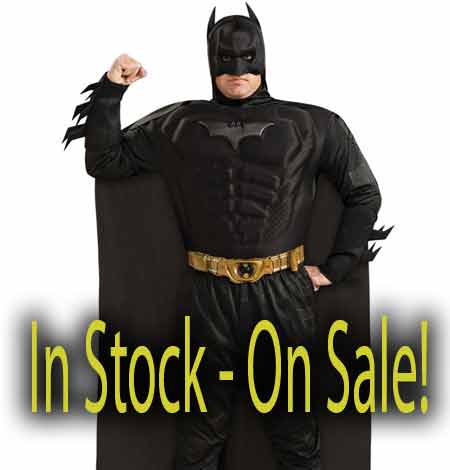 adult deluxe muscle chest Batman costume sale