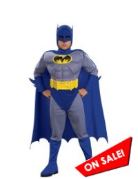 Batman Brave & Bold Deluxe Muscle Kid Halloween Costume