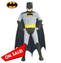 Kid Muscle Grey Batman Halloween Costume