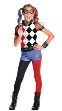 Kids DC Superhero Girls Harley Quinn Costume